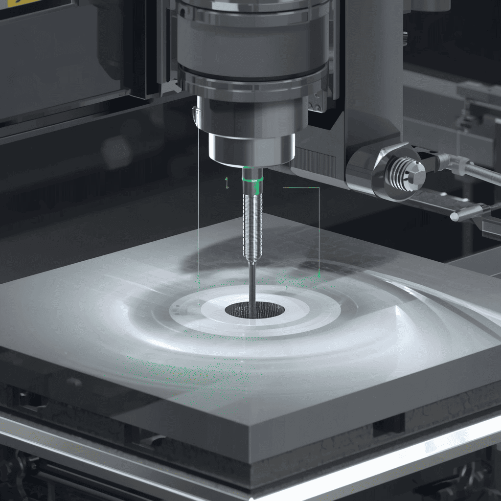 Automatic wire threading nozzle on a wire EDM machine