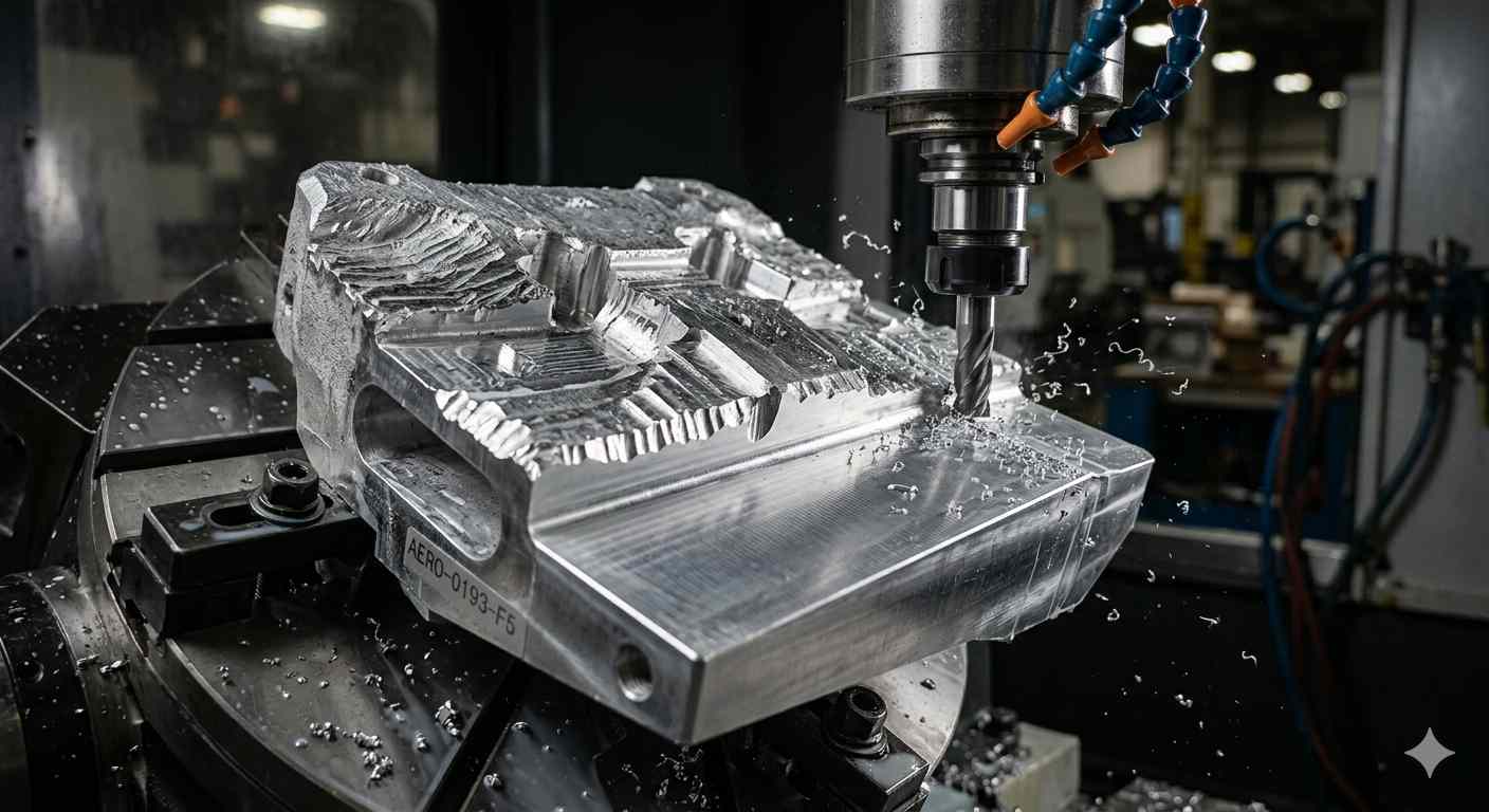 CNC semi-finishing operation