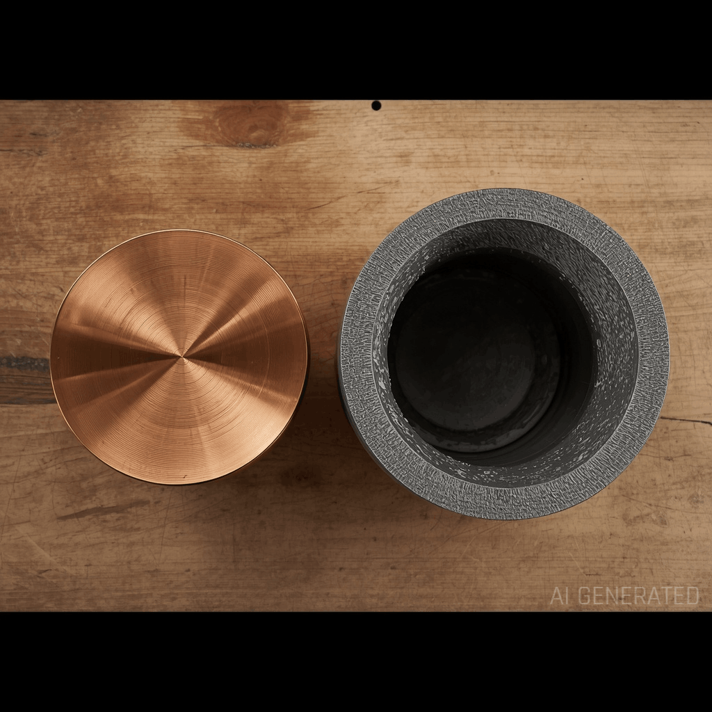 Copper and graphite electrodes comparison for sinker EDM