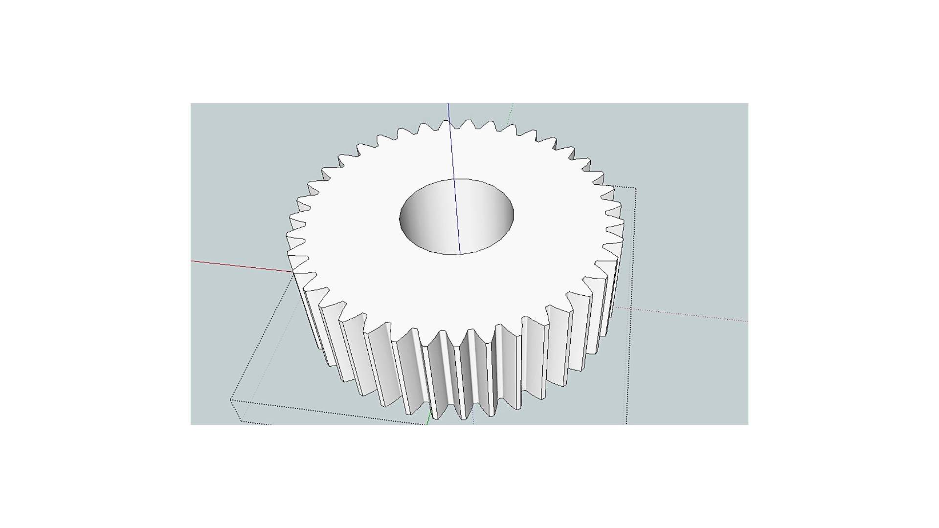 Involute gear tooth profile