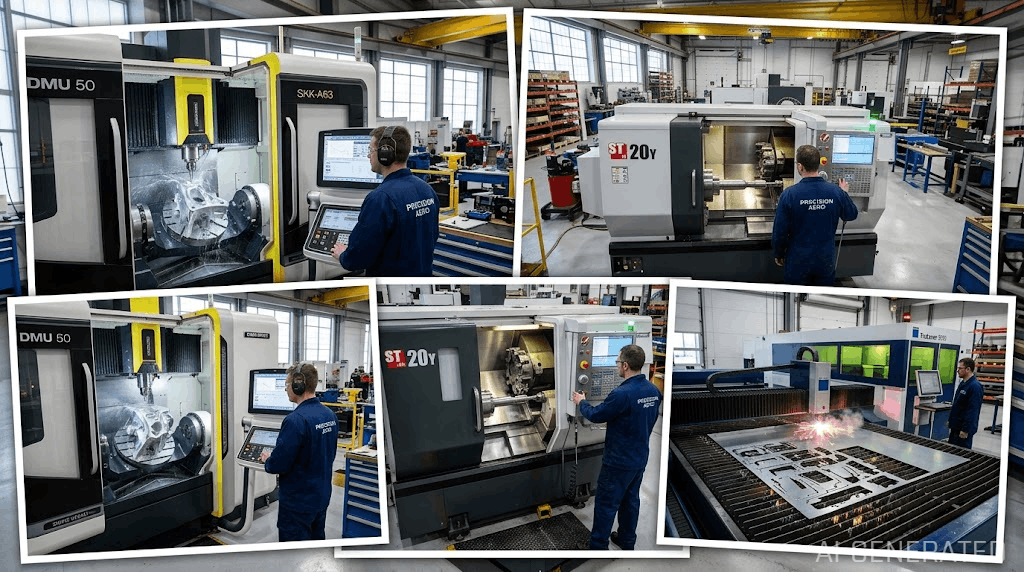 Overview of main CNC machinery categories in machine shop