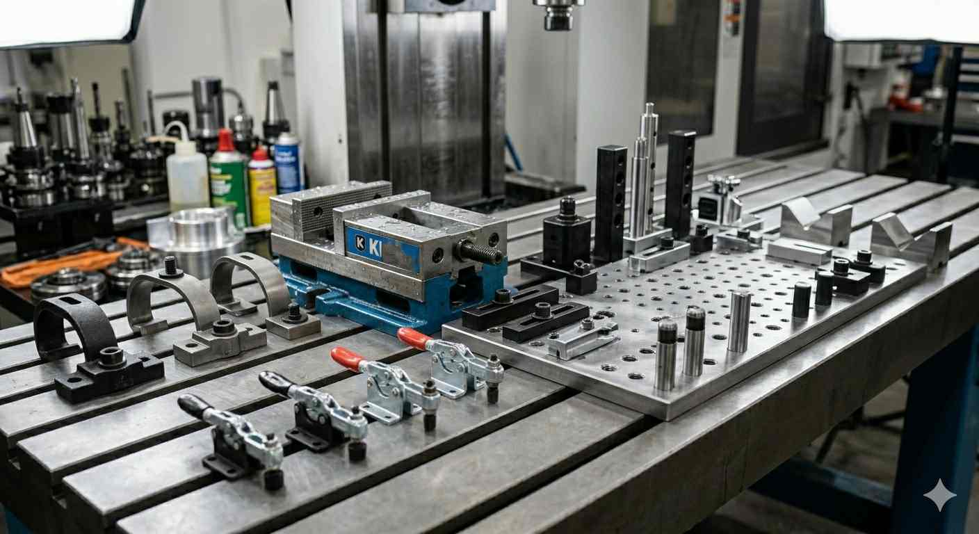 Various CNC clamping systems