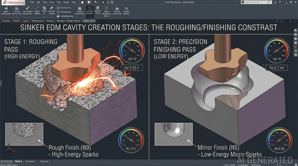 Work hardened tool wear vs clean continuous titanium cut