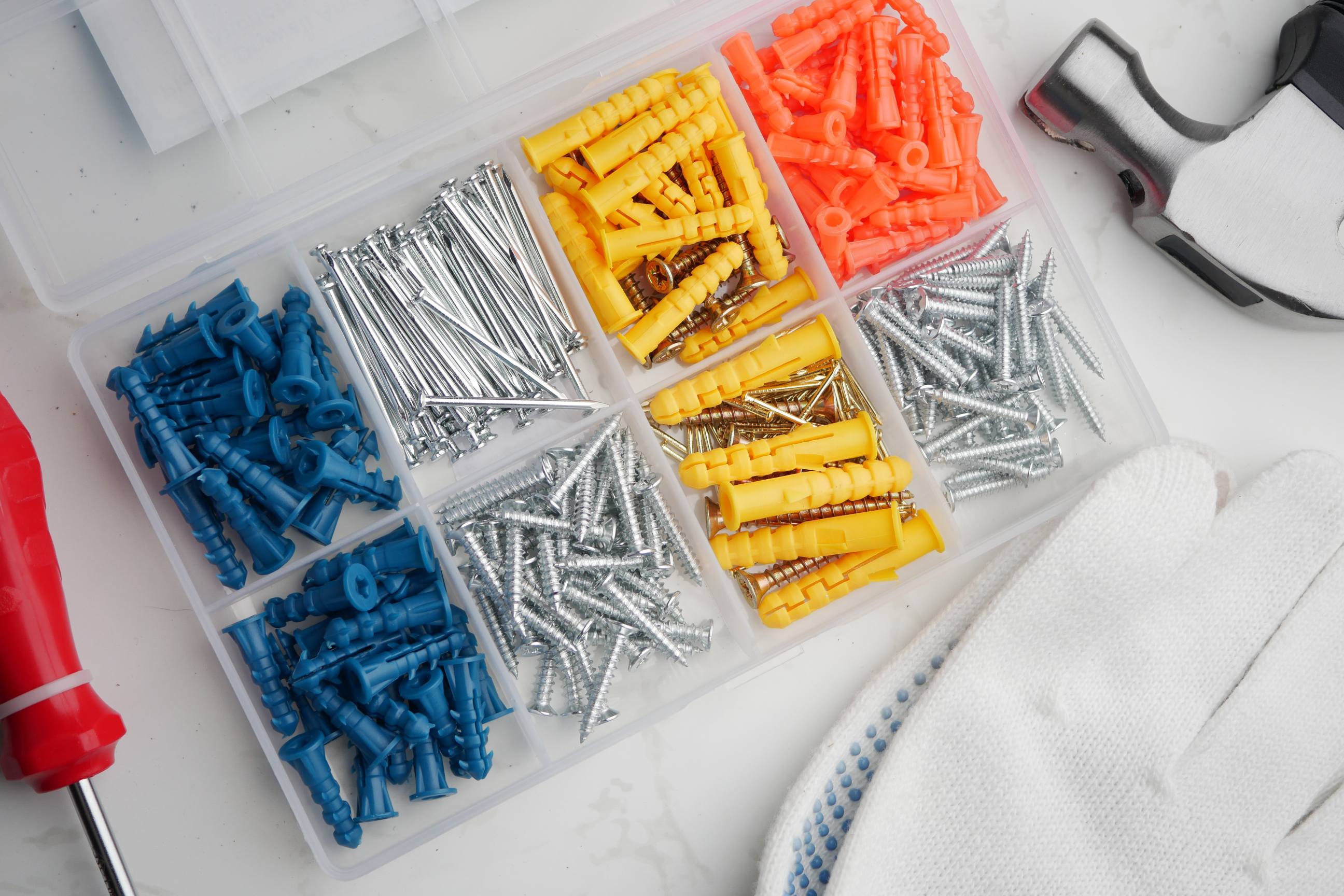 colorful screws
