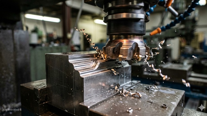 form milling cutter creating a profiled contour