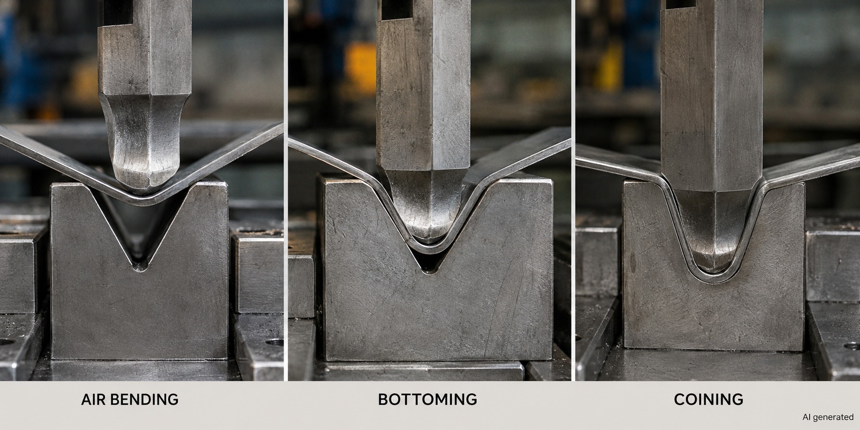 Air Bending, Bottoming, and Coining