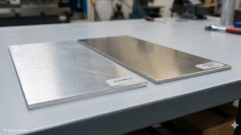 Brushed aluminum sheet vs stainless steel sheet