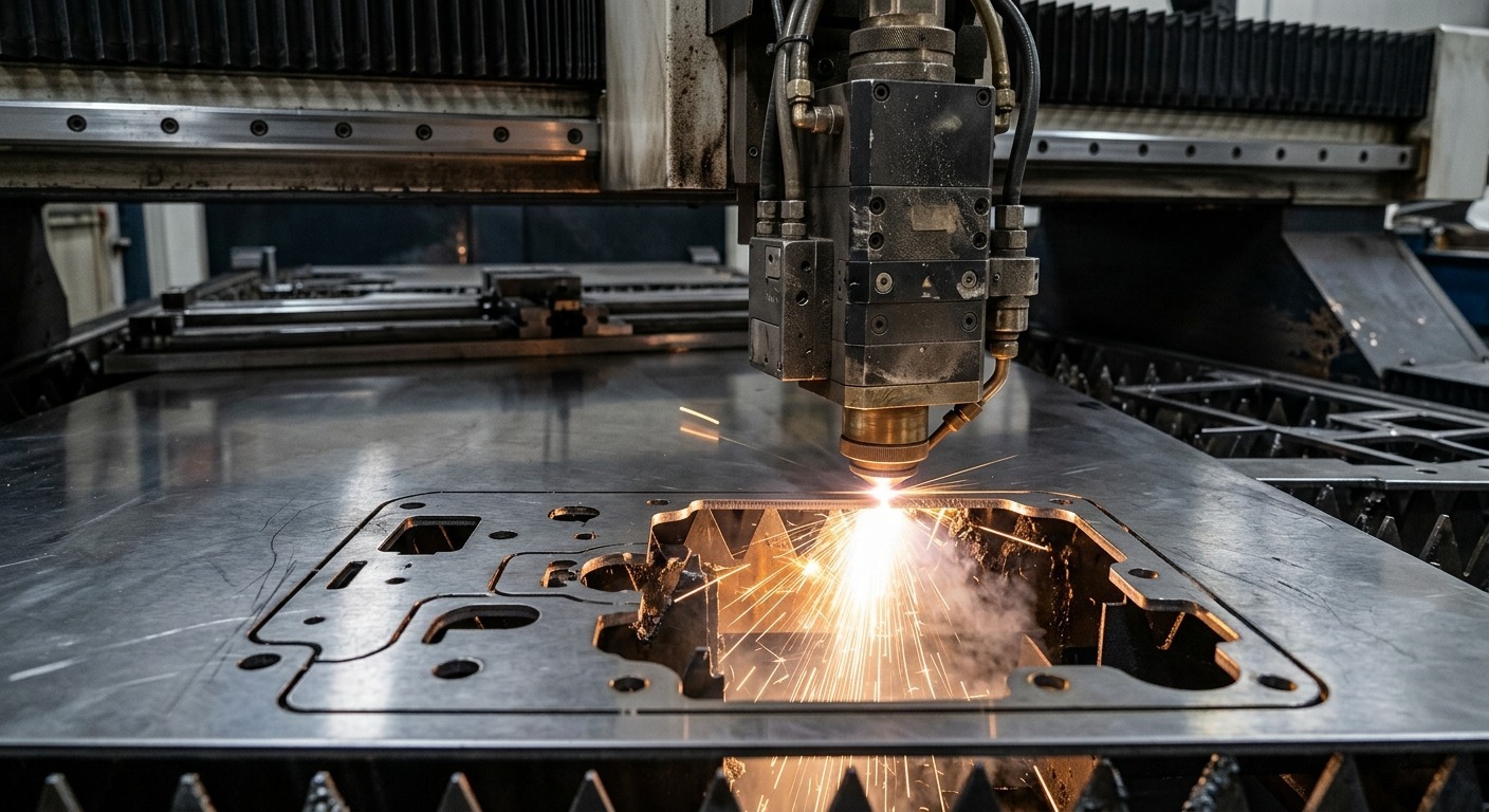 Fiber laser cutting stainless steel sheet