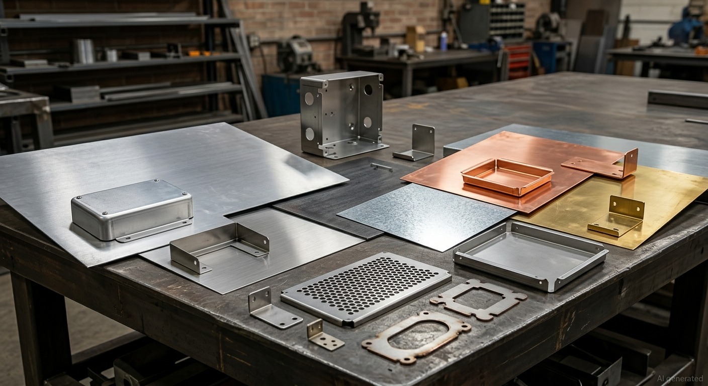 finished sheet metal materials and components