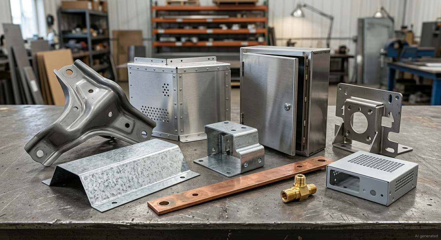 real world finished sheet metal components