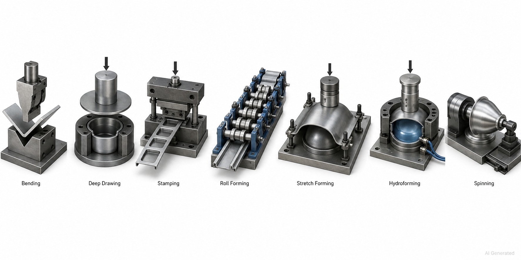 seven major sheet metal forming processes