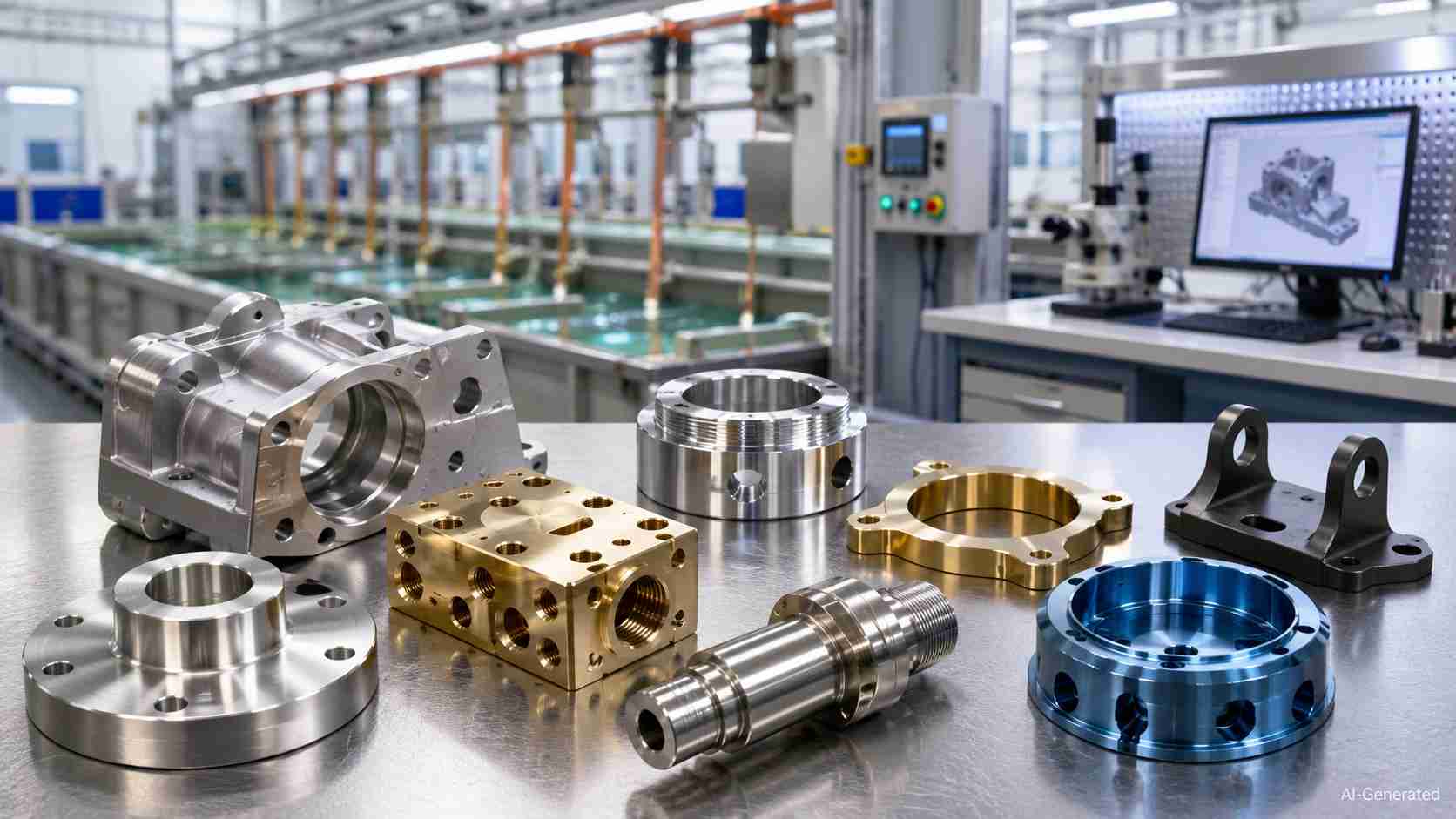 CNC metal plating process for machined precision parts
