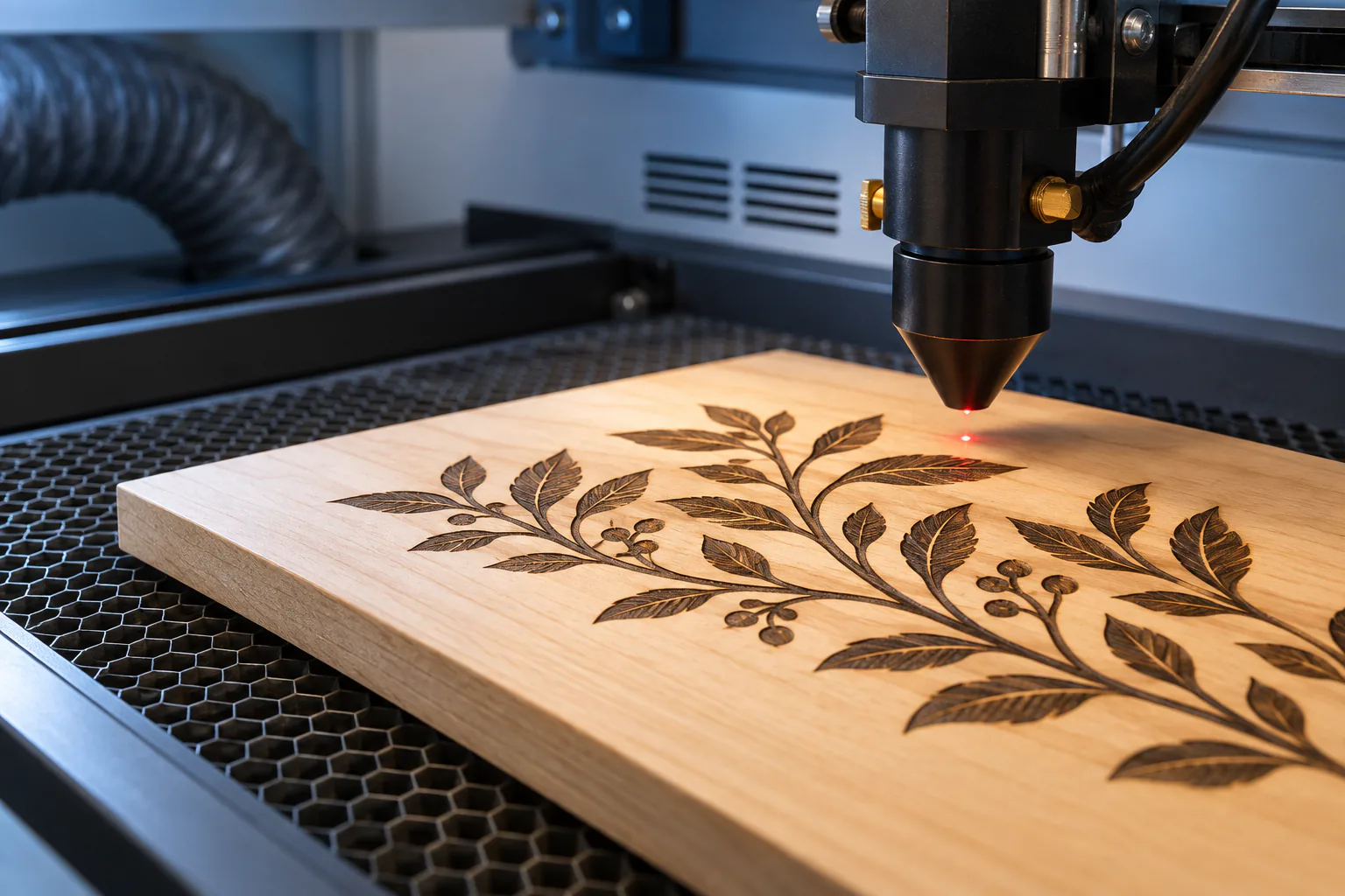 laser etching organic materials body