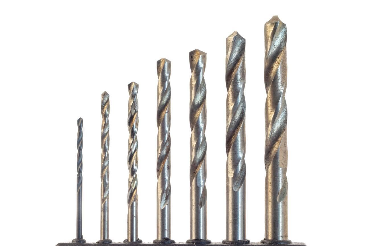 Hardened steel drill bits