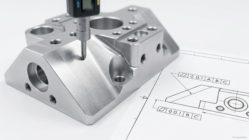 45 degree machined angled face