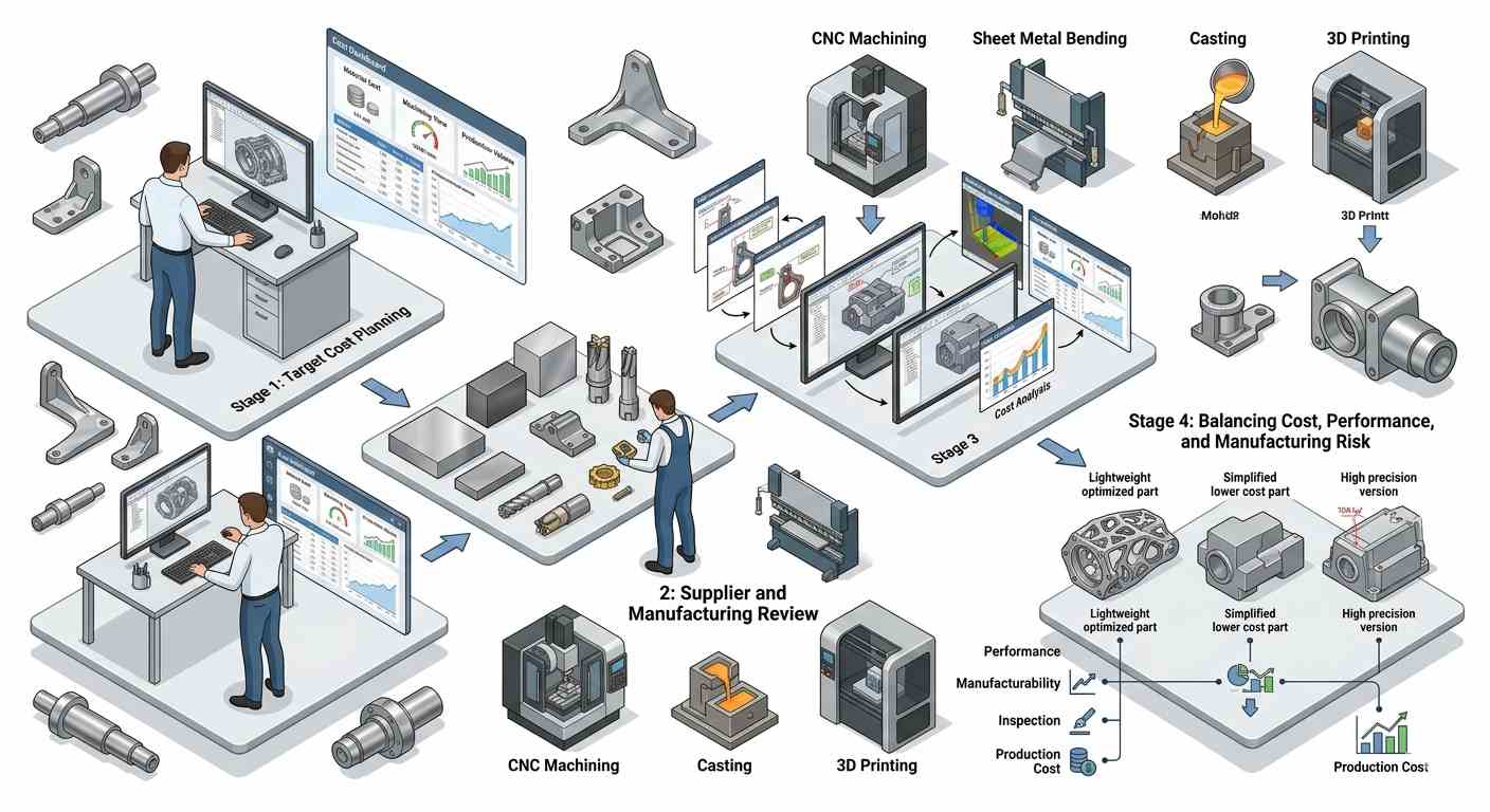 The design to cost engineering workflow