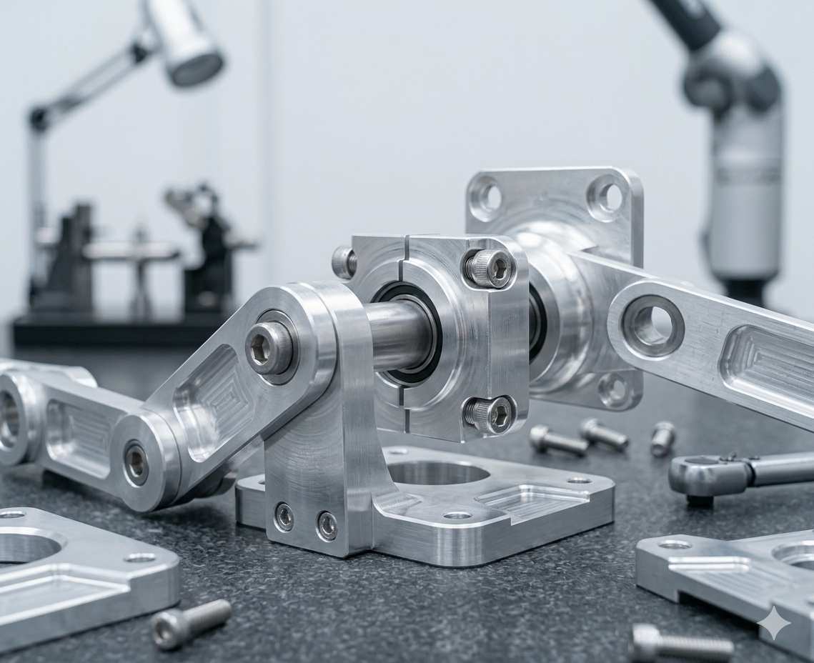 CNC machined robot joint components
