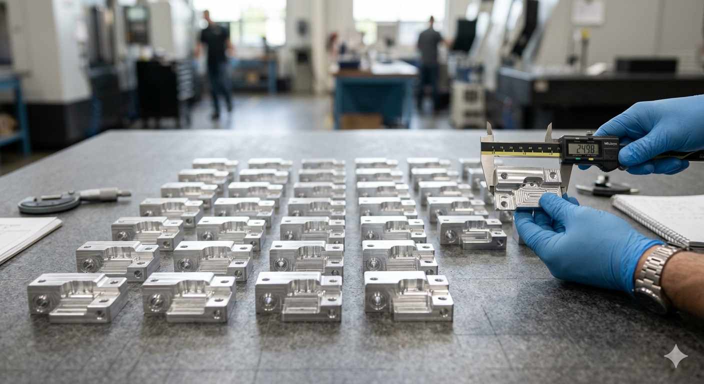 Small batch of precision CNC machined aluminum parts