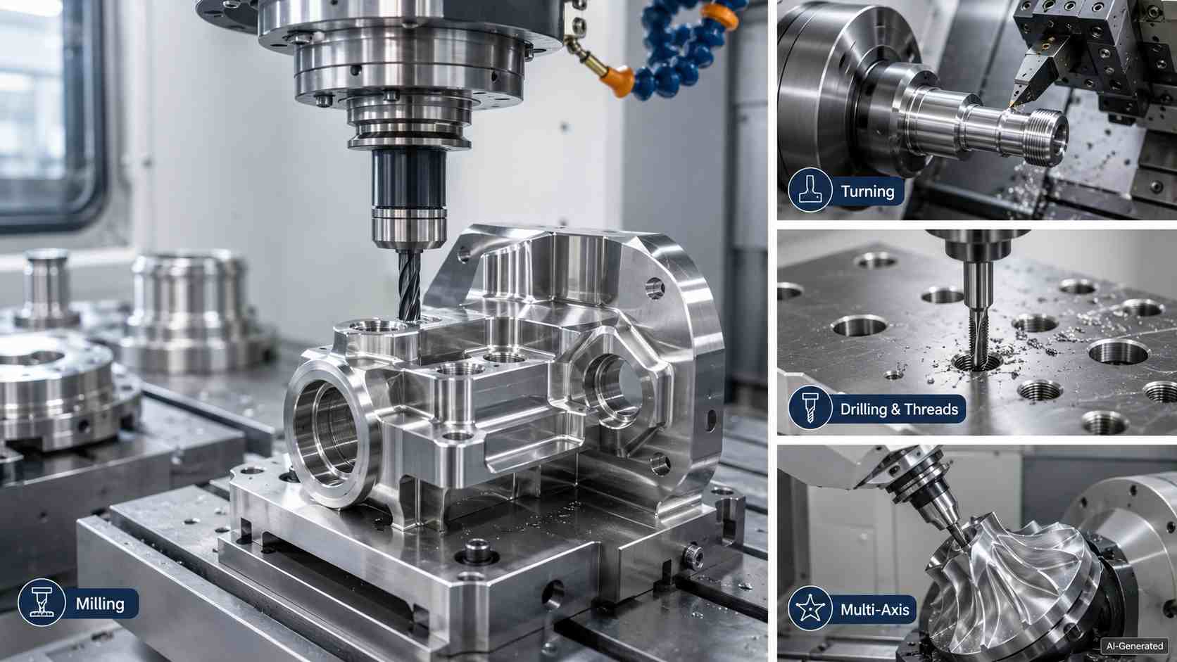 CNC machining processes for stainless steel parts