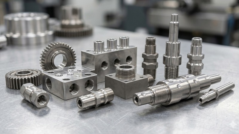precision CNC machined stainless steel