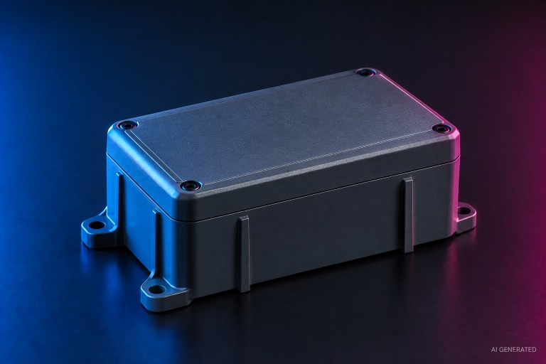 ABS plastic electronics enclosure