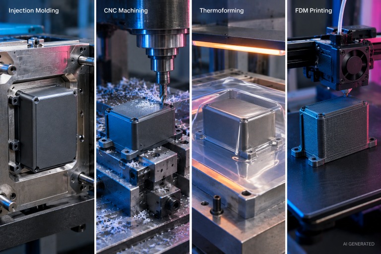 four different ABS processing methods