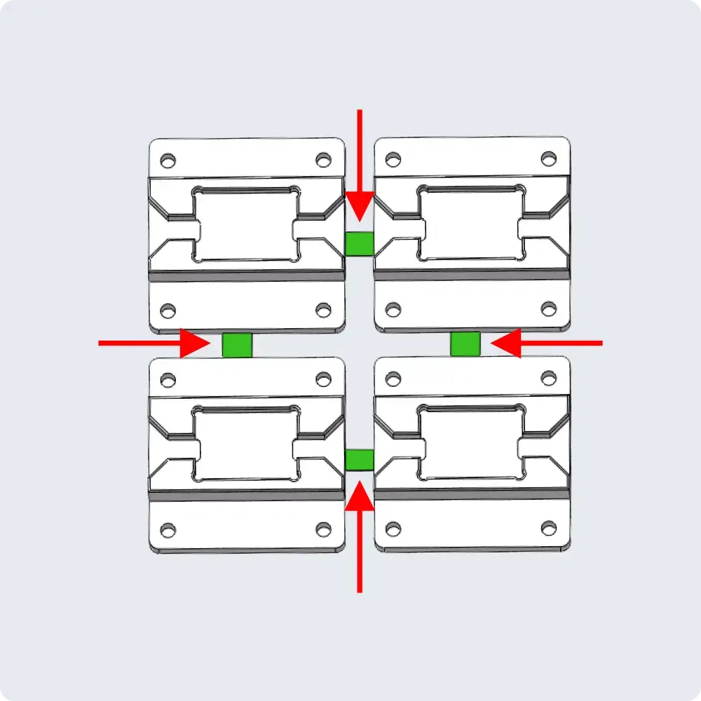 ineligible cnc part with multi part panels